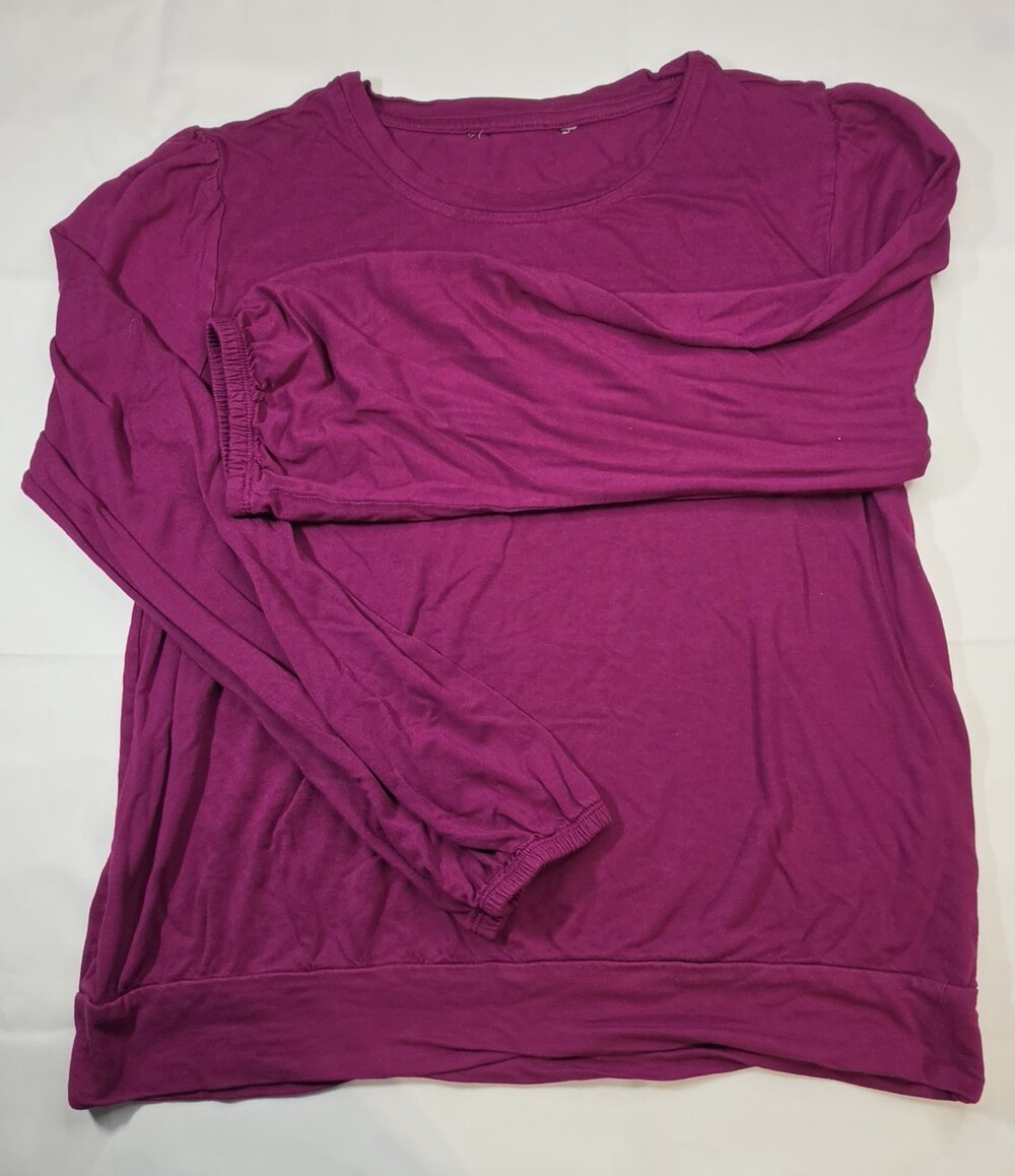 Purple Long Sleeve Top Long Sleeve medium 0374